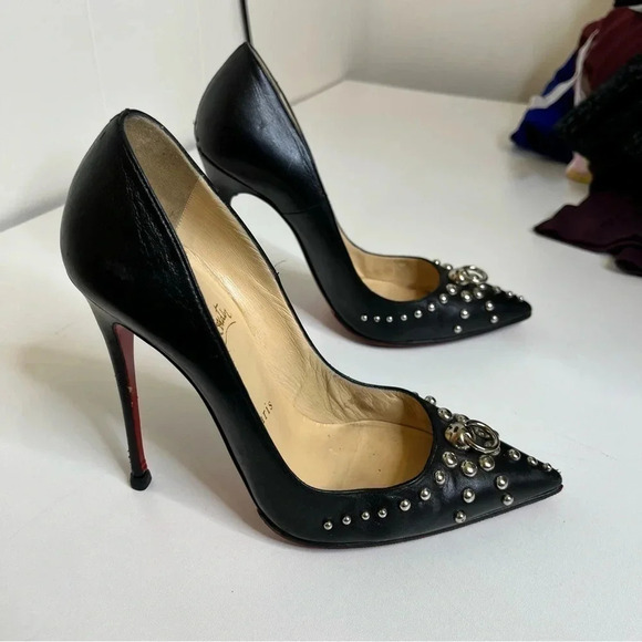 Christian Louboutin So Kate black door knock heels size 37 - Picture 2 of 14